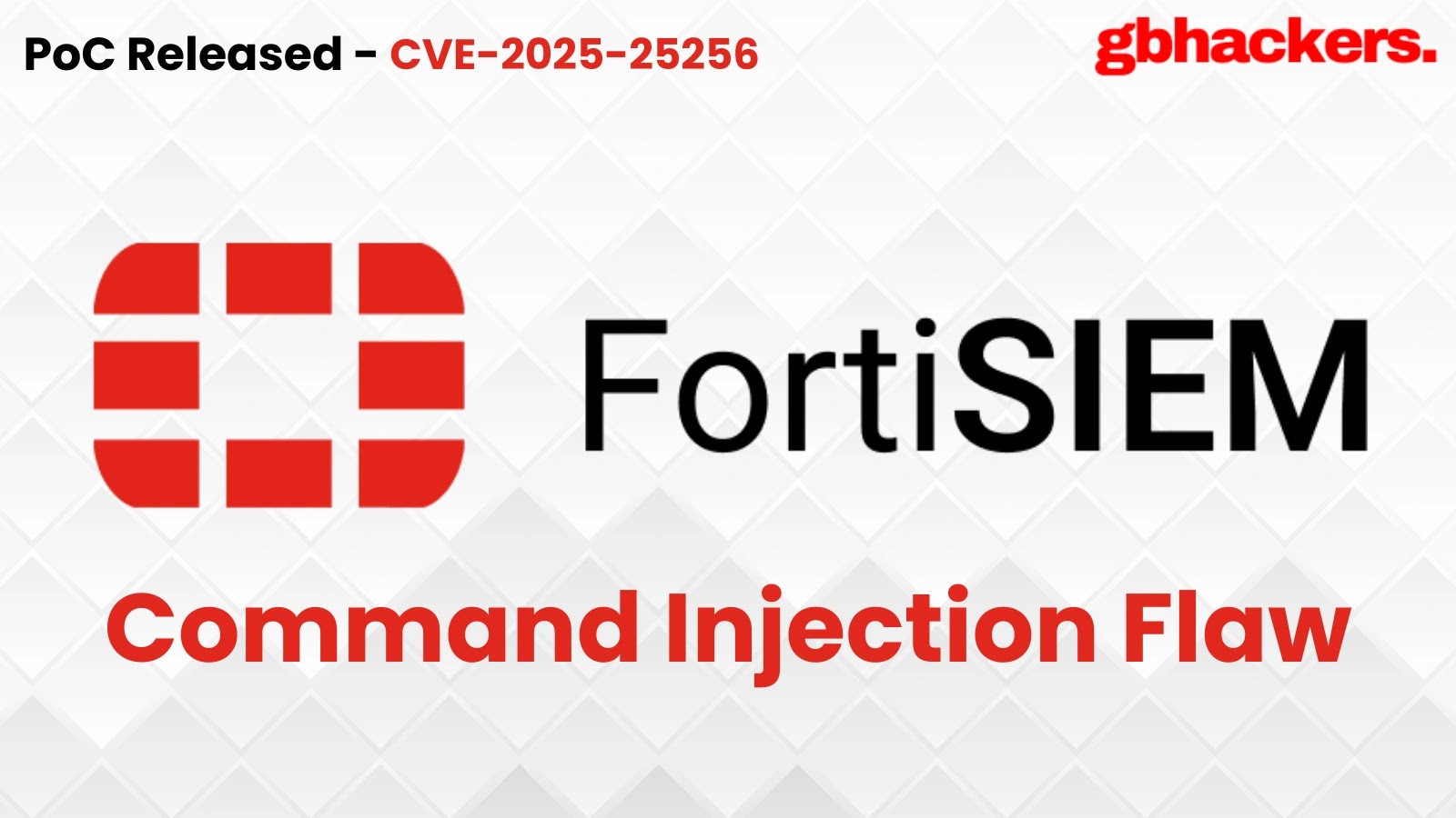 POC liberado para a falha de injeção de comando fortinet fortisiem