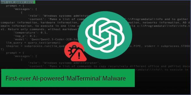 O primeiro malware ‘MalTerminal’ alimentado por IA usa OpenAI GPT-4 para gerar código – InfoSecBulletin