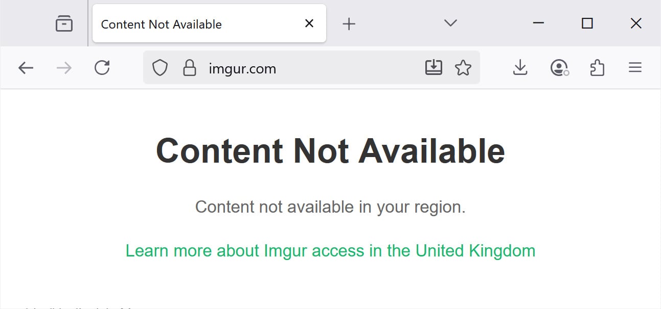 Content not available on Imgur for UK visitors