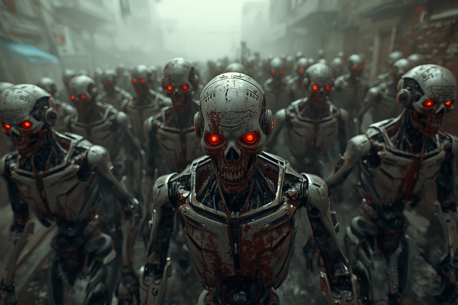 Critical flaws in Chinese robots. A zombie robot bonet can be remotely controlled.