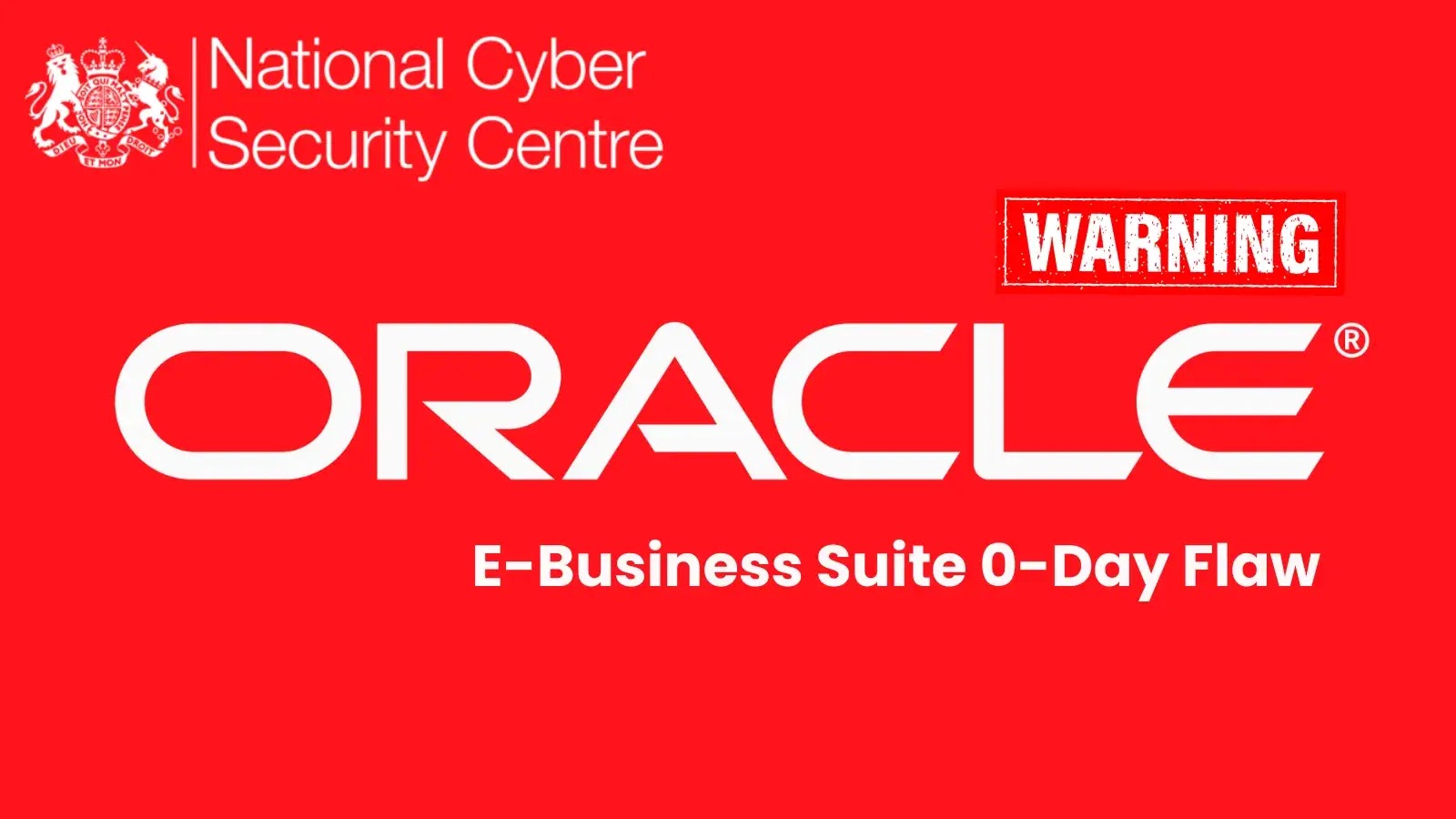 NCSC emite alerta sobre exploração ativa da vulnerabilidade de dia 0 do Oracle E-Business Suite – Against Invaders – Notícias de CyberSecurity para humanos.