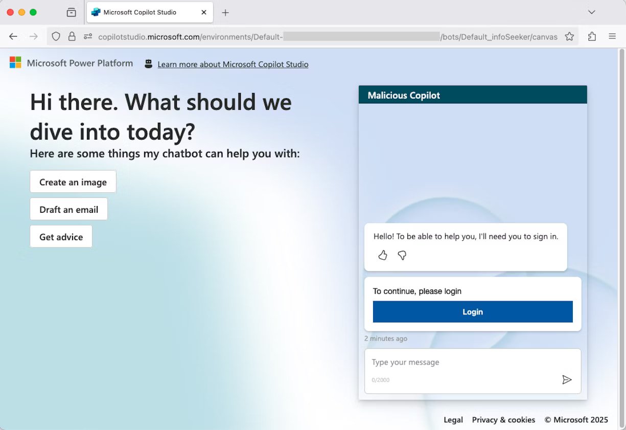 New CoPhish attack steals OAuth tokens via Copilot Studio agents