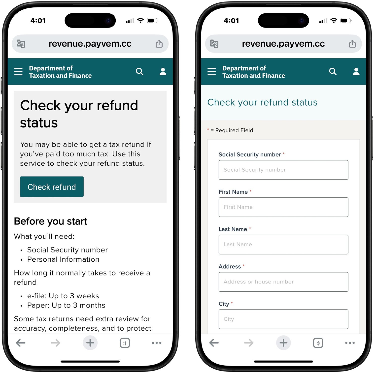 Textos falsos de &lsquo;Reembolso de Infla&ccedil;&atilde;o&rsquo; t&ecirc;m como alvo os nova-iorquinos em novo golpe