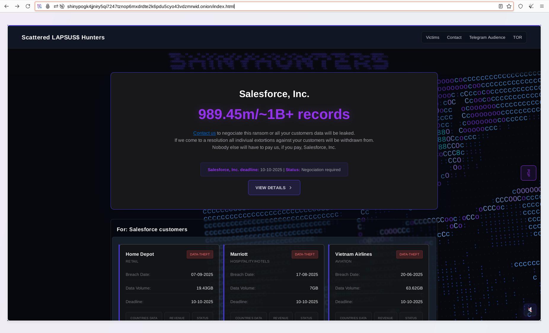 ShinyHunters lança site de vazamento de dados: Trinity of Chaos anuncia novas vítimas de ransomware – Against Invaders – Notícias de CyberSecurity para humanos.