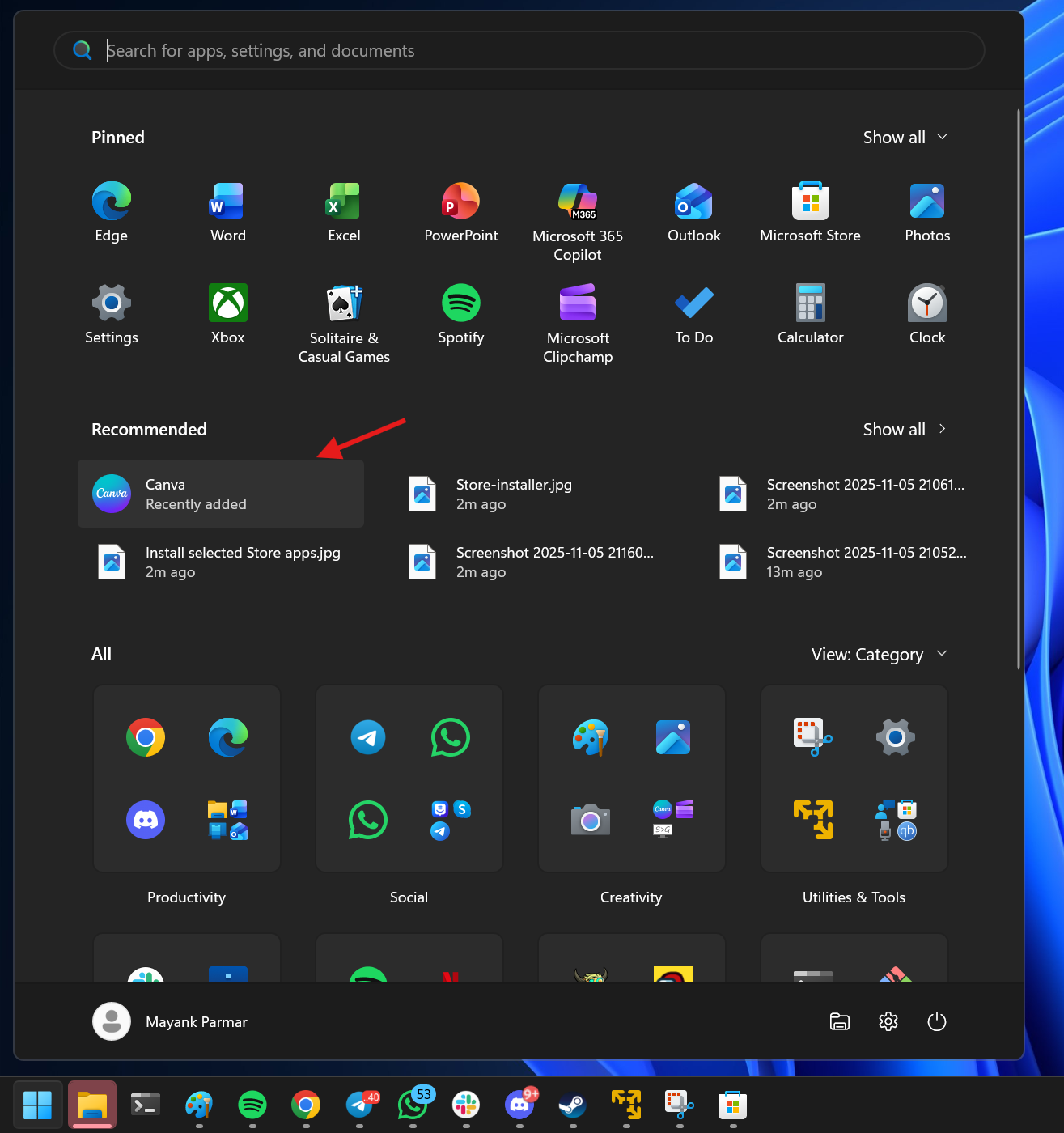 Armazene o recurso multi-app instalado no Canva em segundo plano