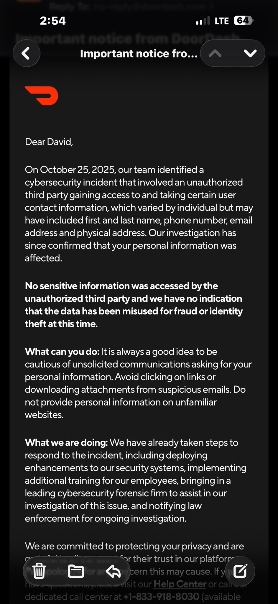 DoorDash diz que informações pessoais foram roubadas em violação de dados – Against Invaders