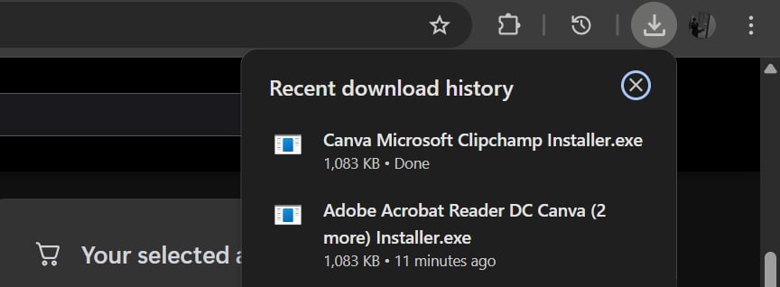 O pacote &eacute; baixado automaticamente