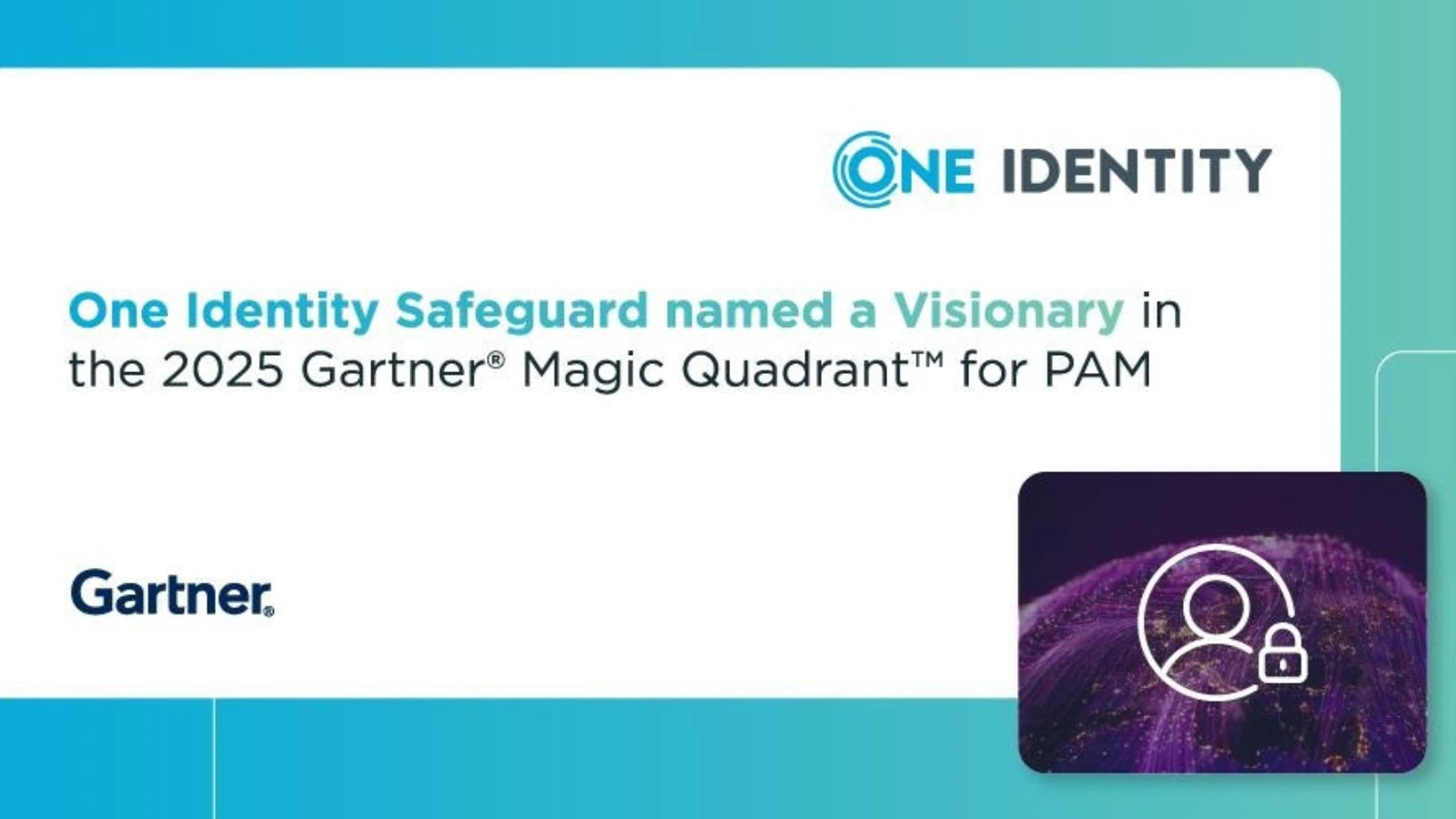 One Identity Safeguard é nomeada visionária no Quadrante Mágico do Gartner de 2025 para PAM