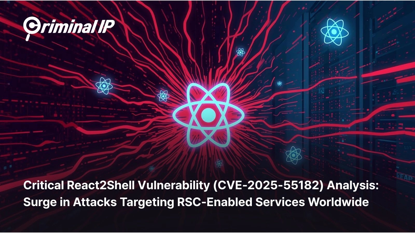 Análise crítica da vulnerabilidade React2Shell (CVE-2025-55182): aumento de ataques direcionados a serviços habilitados para RSC em todo o mundo